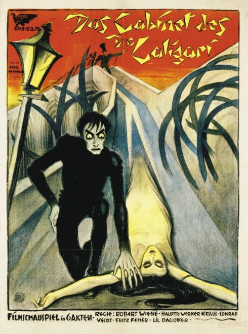 Cartel de la película "El gabinete del doctor Caligari" (1920), de Robert Wiene