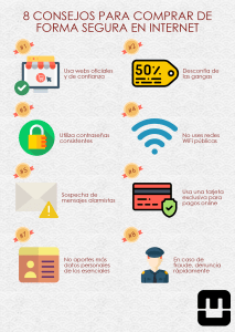 Infografía - "8 consejos para comprar de forma segura en internet"