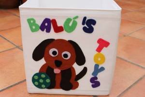 Cesto de almacenaje de juguetes personalizado